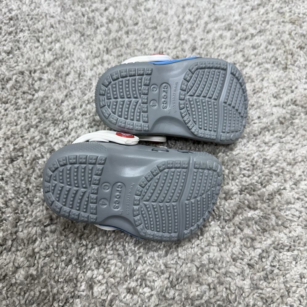 Kids Crocs Paw Patrol Shoes  size C-4 unisex toddler gray - Picture 7 of 11